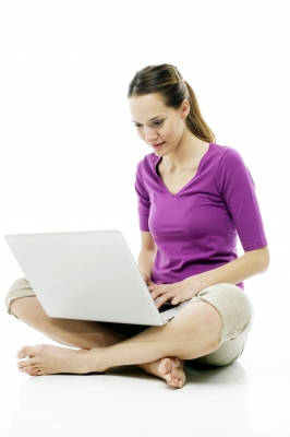 student-laptop Setting aside time to search for scholarships online can make all the difference. (Photo courtesy Ambro